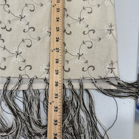 NICOLE STUDIO WOMEN's SKIRT LINED Linen Bland Size 16 - Picture 5 of 5